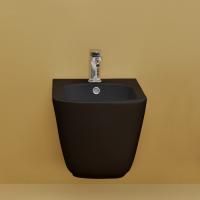 Kerasan Tribeca Биде подвесное 55см, c 1 отв под смеситель, c креплением WB9N, цвет: черный матовый