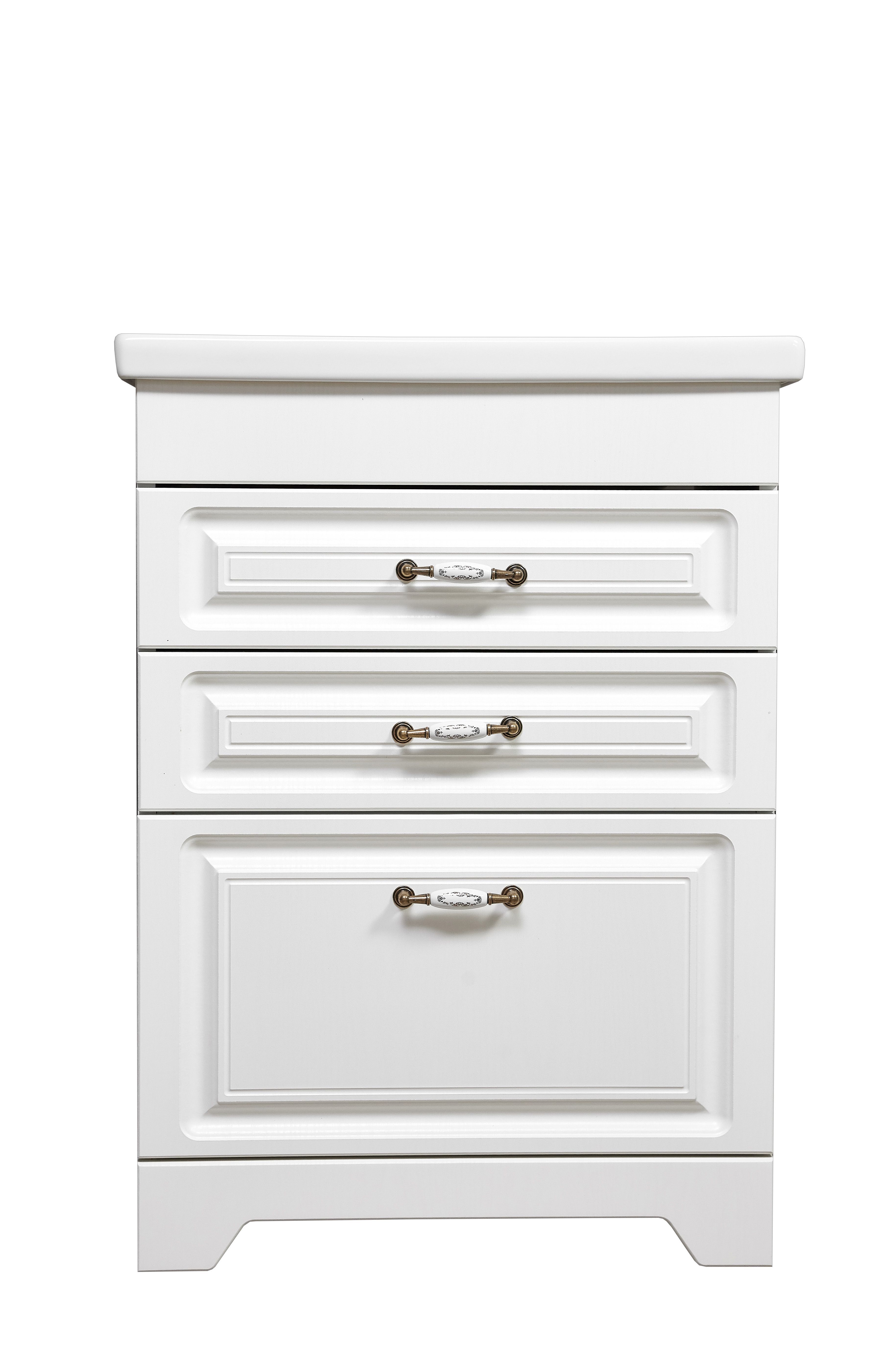 Тумба "Кармела 60", 3 ящ., ольха белая, Сомо 60