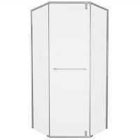 Душевой уголок Bravat Stream 90x90 BS090.6112S профиль Хром стекло прозрачное