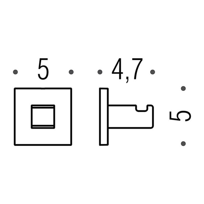 Colombo Basic Q Крючок, Цвет: хром Colombo Basic Q Крючок, Цвет: хром