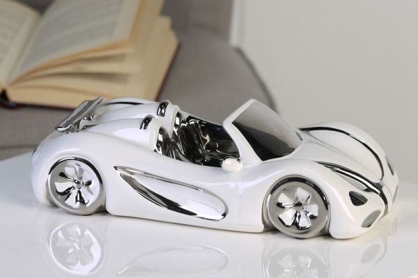 Casablanca, керамический автомобиль "Кабриолет", цвет бело-серебристый