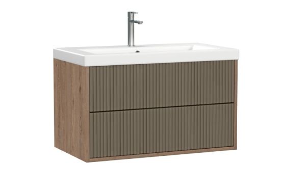 Тумба подвесная CERSANIT CLASSIC RIBBLE 80 коричневый под раковину S-UM-COM80/1-w (COMO 80) (69280)