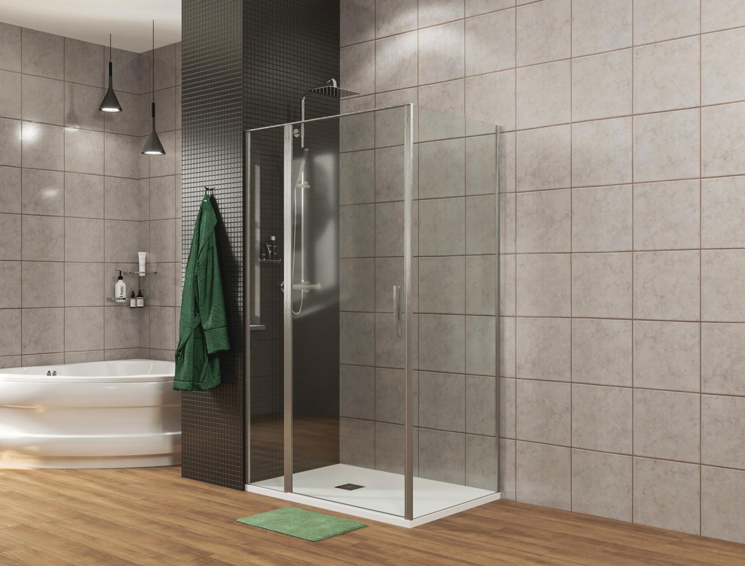 Душевой уголок Allen Brau Priority 140x90 3.31010.00 + 3.31016.00 хром