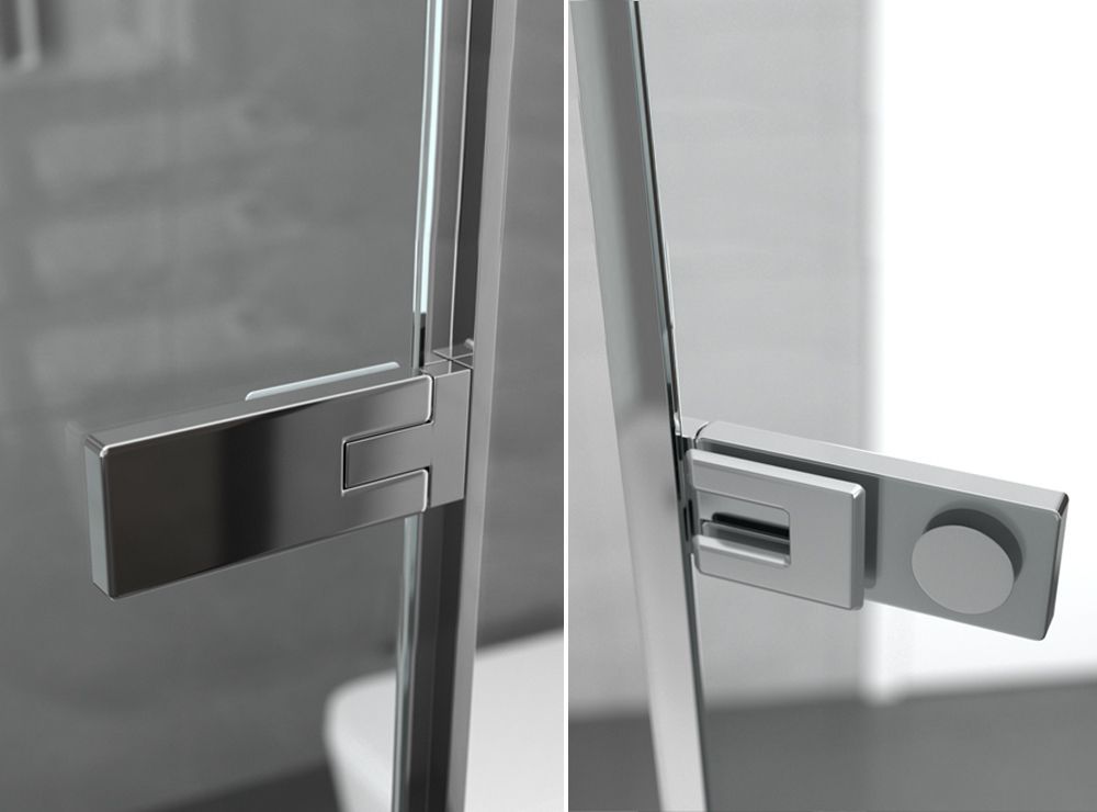 Душевой уголок Ambassador Abner 10011106-ST2, квадратный, линейный трап, 100х100