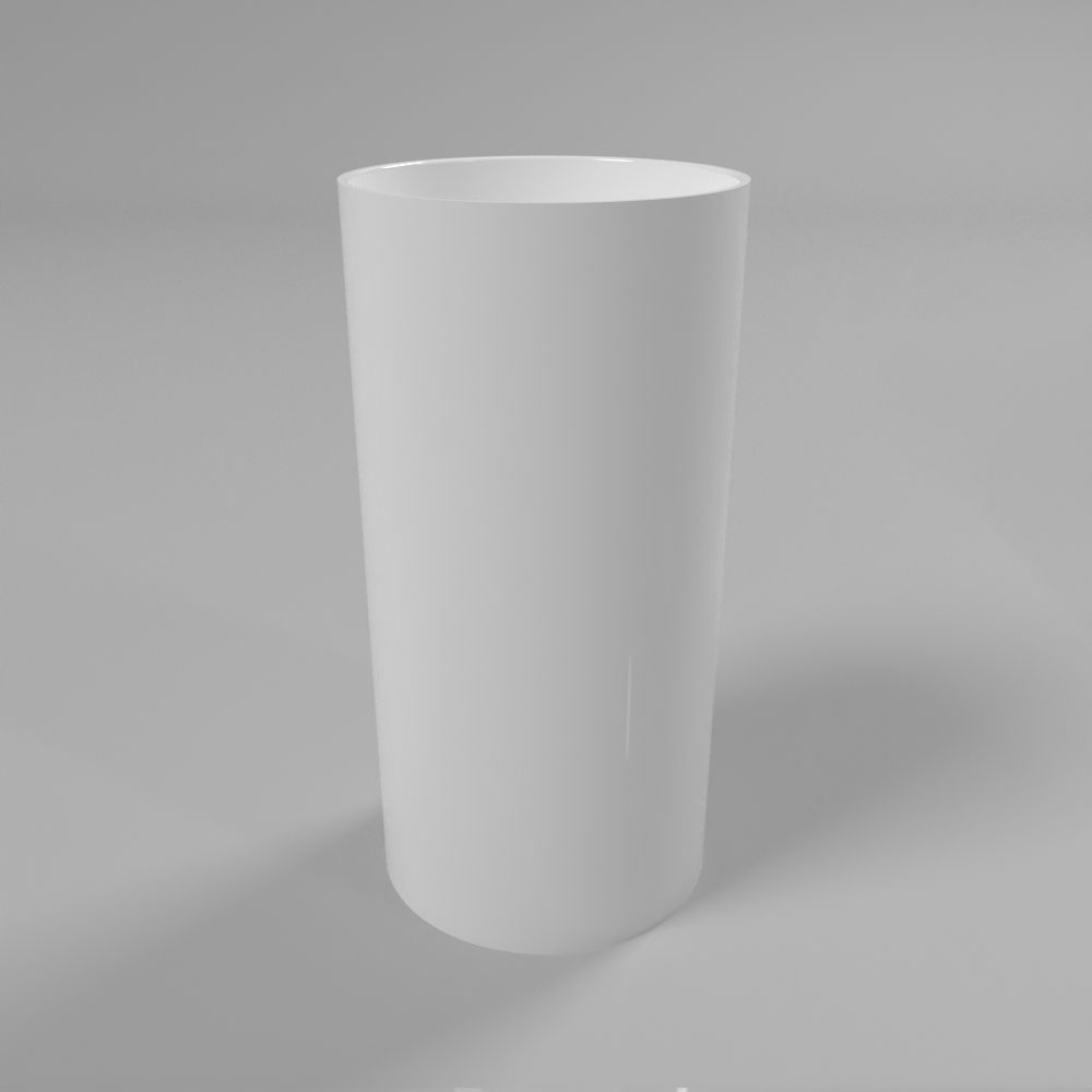 Умывальник WHITECROSS Altar D=43 (белый глянец) иск. камень