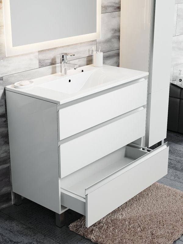 Тумба с раковиной SanVit Авеню-3 120 kavenu3120 в цвете Ral Капучино Тумба с раковиной SanVit Авеню-3 120 kavenu3120 в цвете Ral Капучино