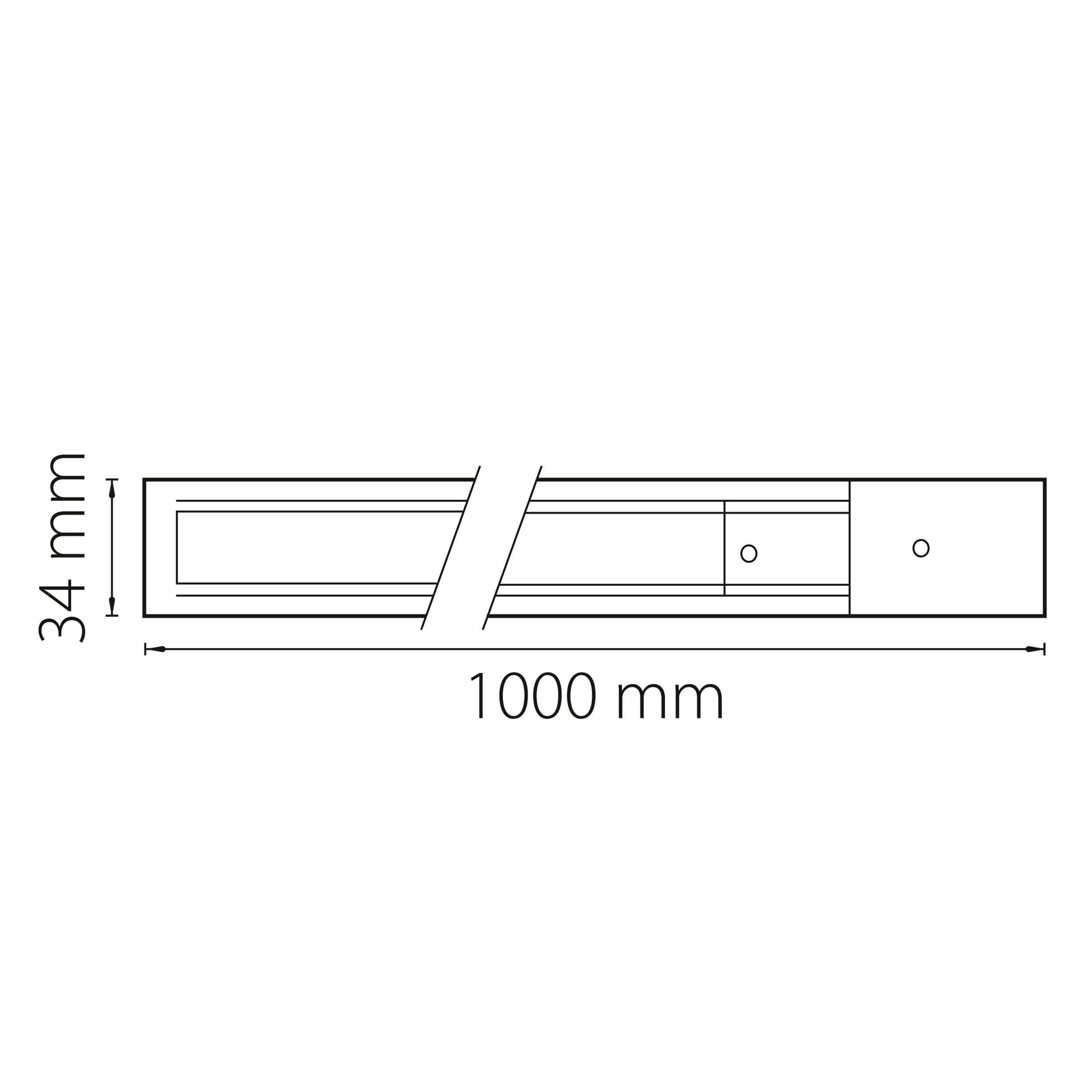 Трек двухконтактный однофазный накладной Barra Lightstar 502015 Трек двухконтактный однофазный накладной Barra Lightstar 502015