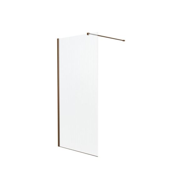 Душевая перегородка Knotlor WI100CG1RB 100х200, бронза