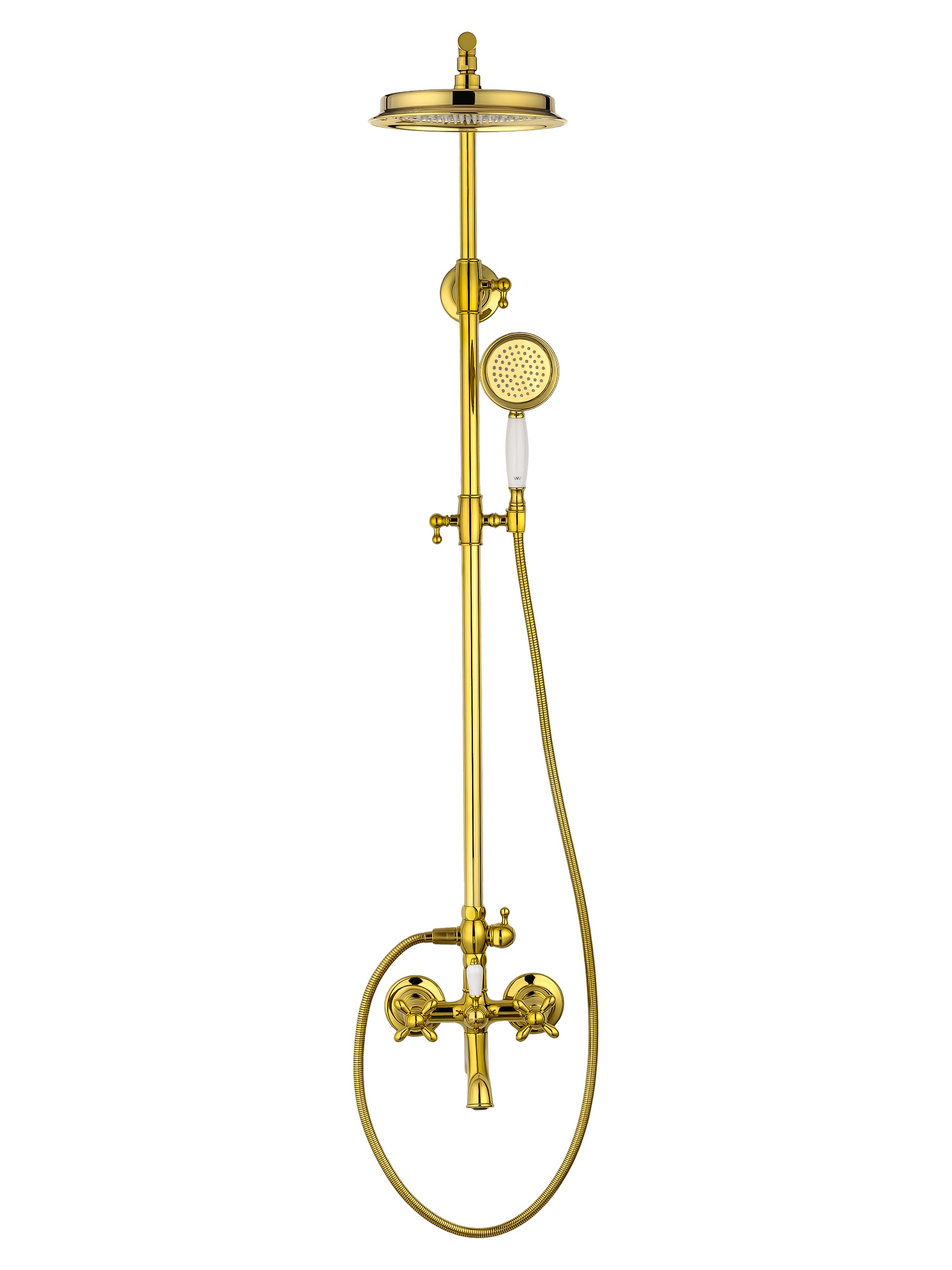 Душевая система WONZON & WOGHAND RETRO, Глянцевое золото (WW-88739020-PG)