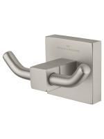 Двойной крючок для ванной WONZON & WOGHAND POLO, Брашированный никель (WW-8925-BN)