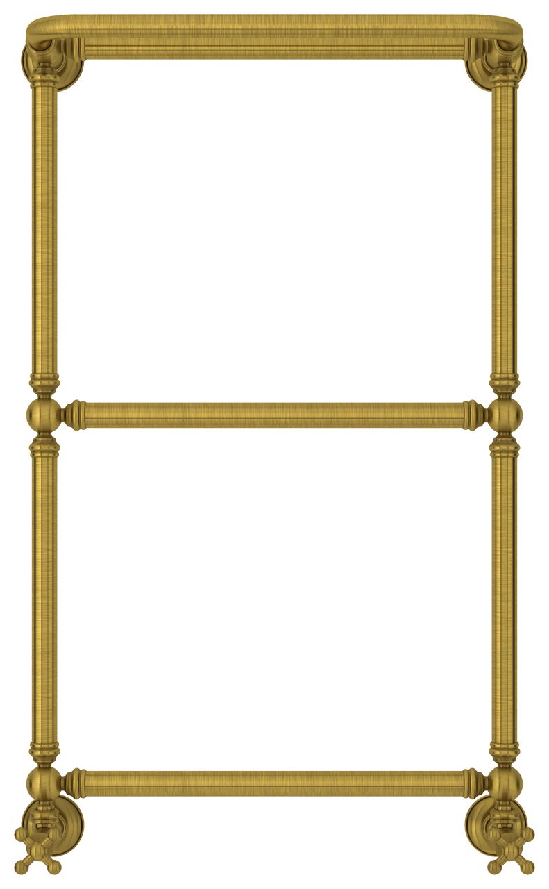 Полотенцесушитель водяной "Ренессанс 1386" 860х500 (Состаренная ЛАТУНЬ)