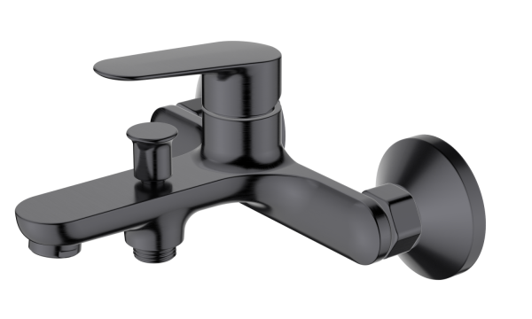 Смеситель для ванны HAIBA оружейная сталь (HB60796-3)