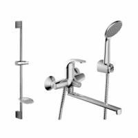 Смеситель для ванны Bravat Fit F00416C универсальный Хром