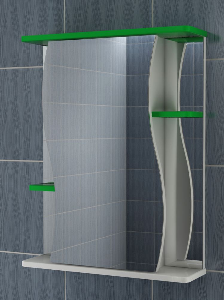 Зеркальный шкаф VIGO Alessandro zsh.ALE.55 зел, 55 см, артикул zsh.ALE.55 зел