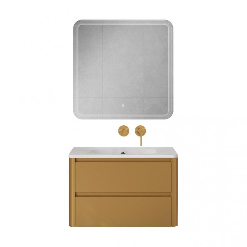 Раковина из искусственного мрамора, без отверстия под смеситель, 1000x480x132, CZR-1000/480-LV-MR-NV-W0, артикул CZR-1000/480-LV-MR-NV-W0