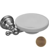 HUBER Croisette Мыльница подвесная, цвет бронза/керамика