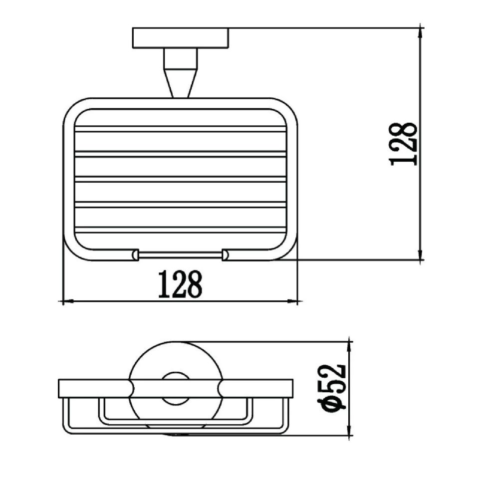 Мыльница Savol S-008732, хром, артикул S-008732