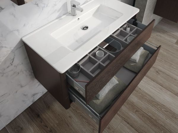 IBX, керамическая раковина 100 см, цвет белый