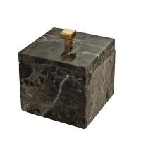 3SC Palace MARMO Баночка универсальная, 11x11xh13,5 см, с крышкой, настольная, цвет: мрамор nero marquinia/золото 24к. Lucido 3SC Palace MARMO Баночка универсальная, 11x11xh13,5 см, с крышкой, настольная, цвет: мрамор nero marquinia/золото 24к. Lucido