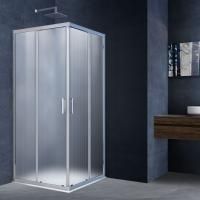 Душевые уголки Vincea Душевой уголок Alpha VSS-3AL800MT, 800*800, хром, стекло текстурное,