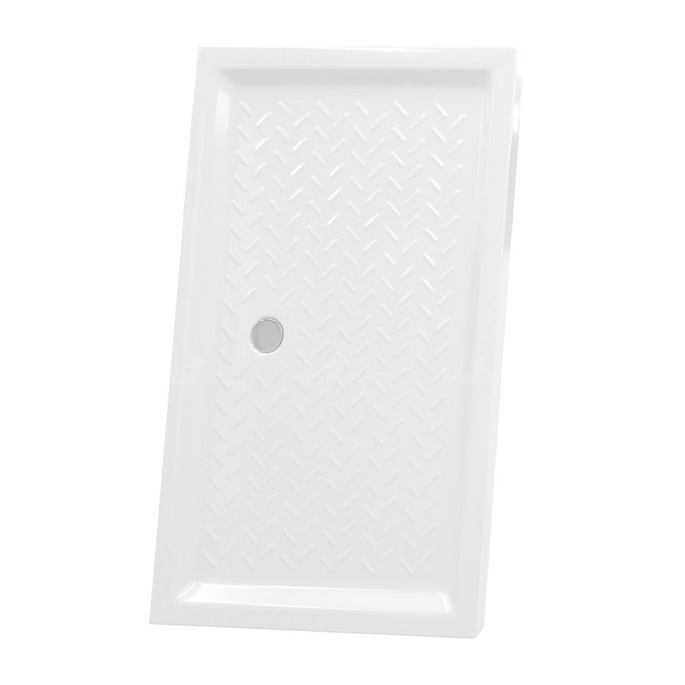 Душевой поддон прямоугольный керамический RGW CR Белый (Глубина 35) (720x1000)