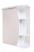 Шкаф-зеркало Onika Луна 60 белый, левый, с подсветкой