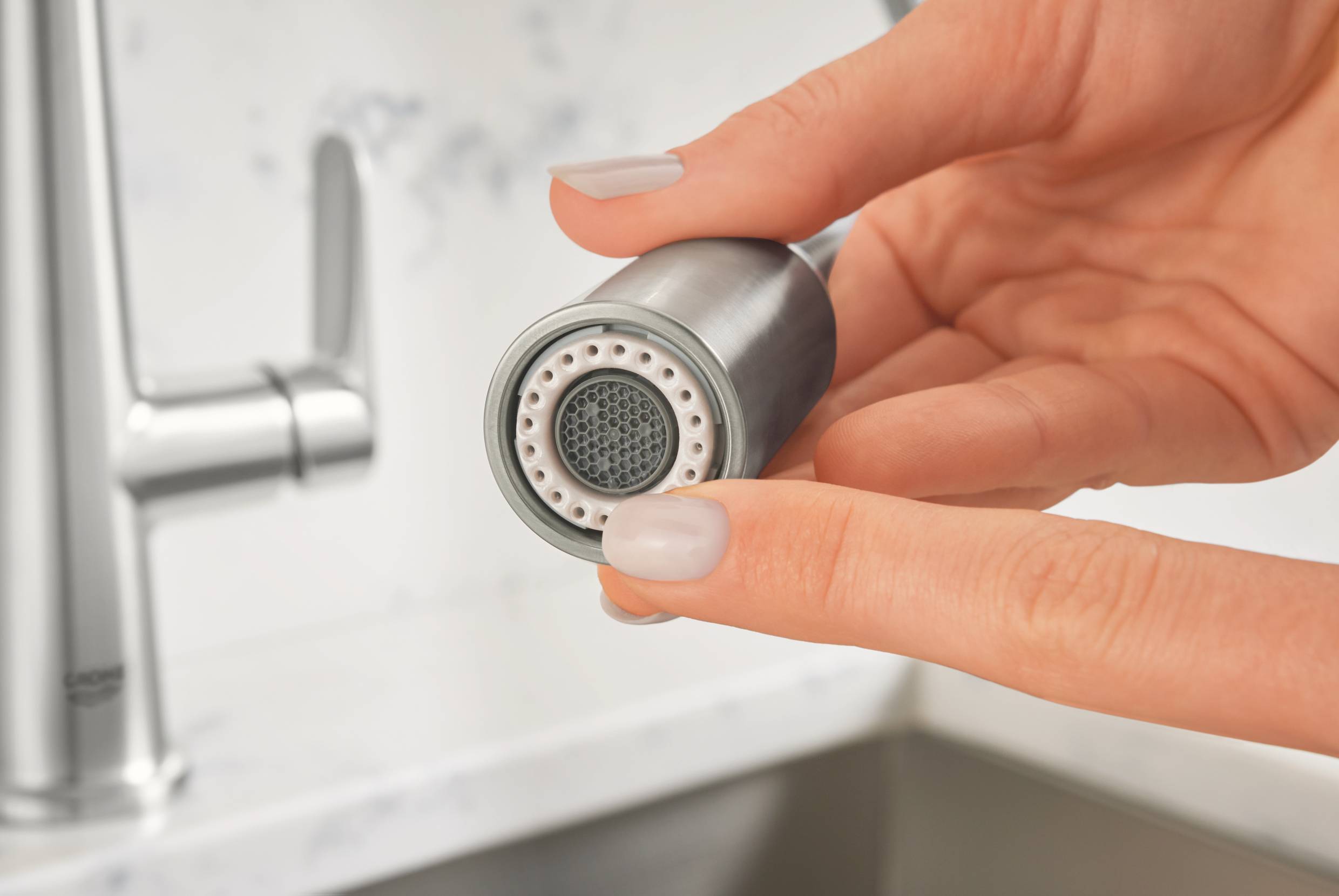 Смеситель для кухни GROHE Veletto с высоким выдвижным изливом, суперсталь (30419DC0) Смеситель для кухни GROHE Veletto с высоким выдвижным изливом, суперсталь (30419DC0)