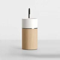 NOORTH milldue edition ROMA I Раковина напольная Ø450x880 мм., слив в пол, c донным клап, корпус Mezza Fiamma, вставка Platino, раковина Bianco opaco