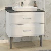 Тумба с раковиной Comforty Империя 80 4142360 Белая с раковиной COMFORTY 78189