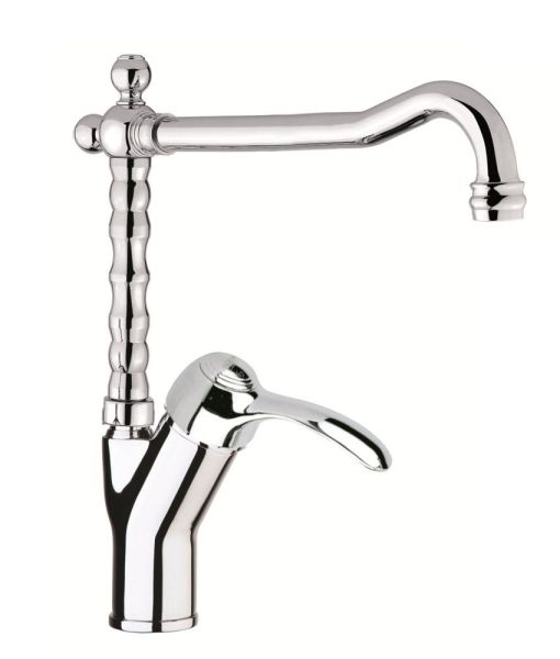 Fiore Jafar, однорычажный смеситель для кухни (излив 28 см), без донного клапана, цвет хром