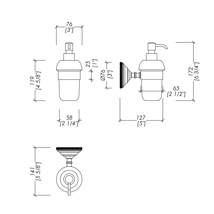 Devon  Diamond Дозатор для жидкого мыла, , цвет хром