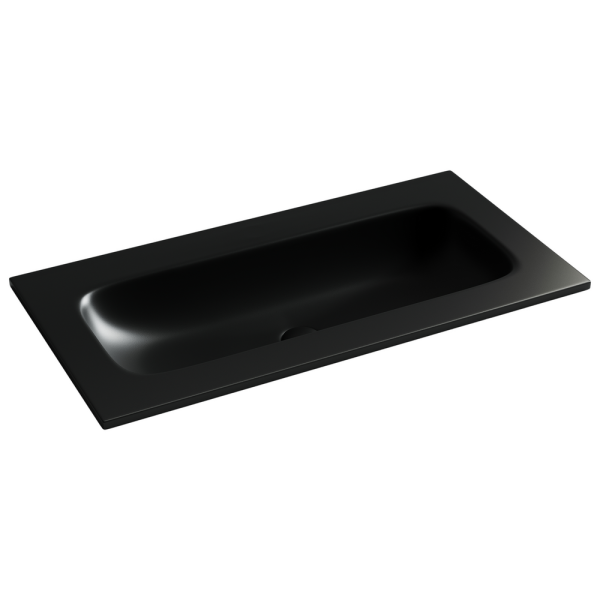 Раковина накладная мебельная Ceramicanova Грация (Grace) прямоугольная 910x457x137 без отверстия под смеситель 910*457*137 цвет черный матовый CN7019MBwx