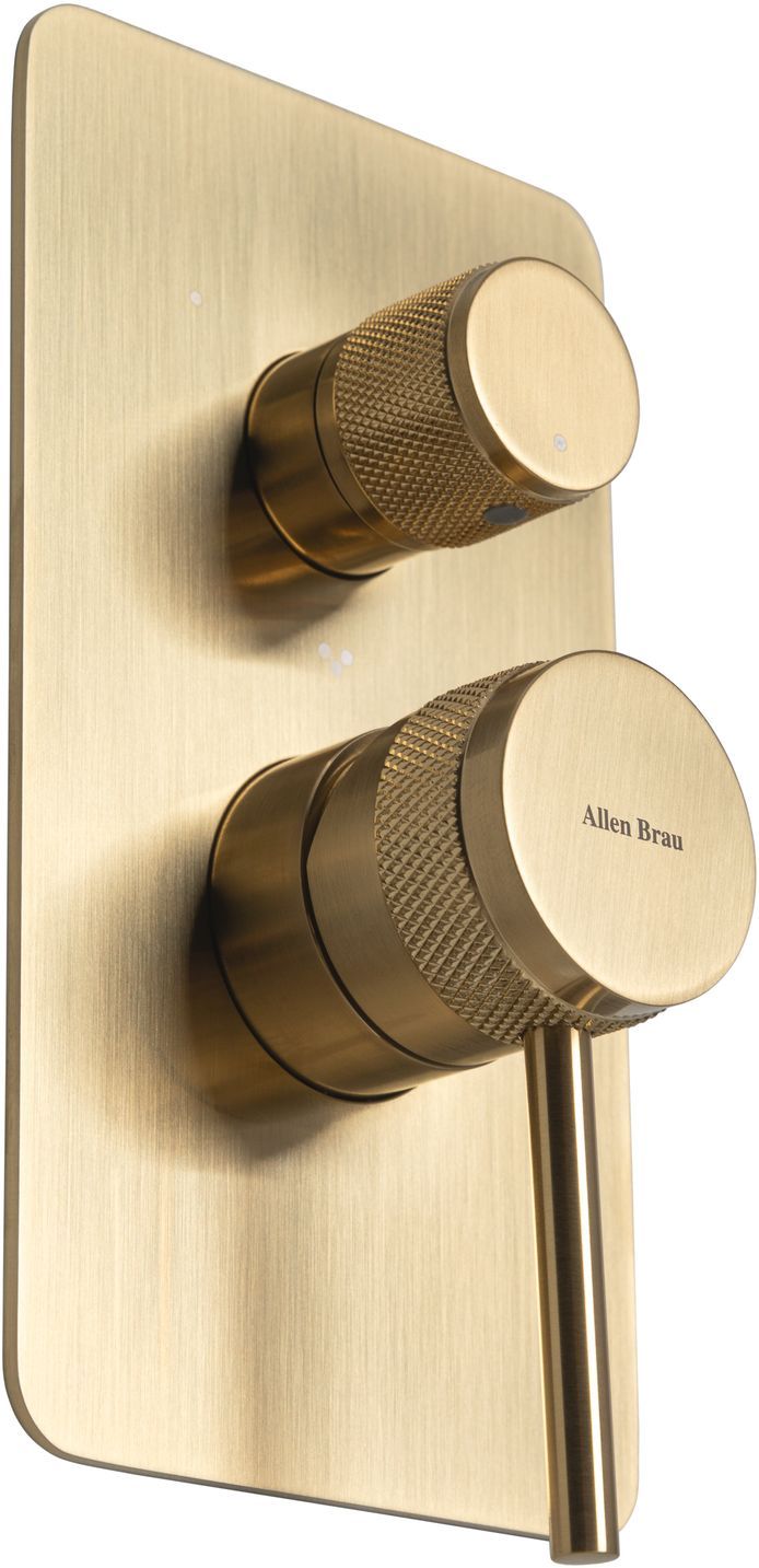 Смеситель для ванны Allen Brau Priority 5.31A11-GB (с внутренней частью, 3 выхода) золото, артикул 5.31A11-GB