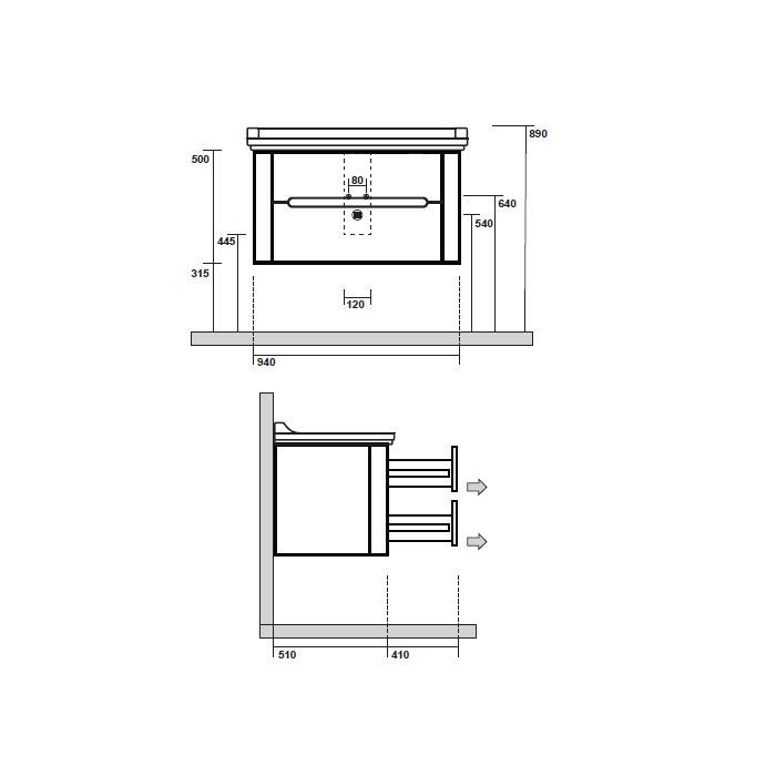 Kerasan Waldorf Раковина керамическая 100х55см, c 1 отверстием под смеситель, белая, цвет заглушки - хром, артикул 4142K1bi/cr*1