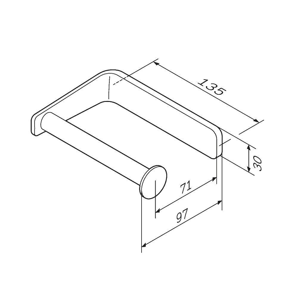 A50A34100 Inspire V2.0, Держатель для туалетной бумаги, хром, шт A50A34100 Inspire V2.0, Держатель для туалетной бумаги, хром, шт