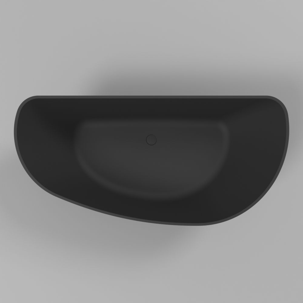 Ванна WHITECROSS Topaz 170x80 (черный мат) иск. камень