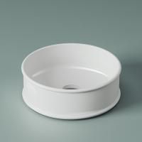 Artceram ATELIER Раковина накладная, d44см, без отв под смеситель, без перелива, цвет: белый Artceram ATELIER Раковина накладная, d44см, без отв под смеситель, без перелива, цвет: белый