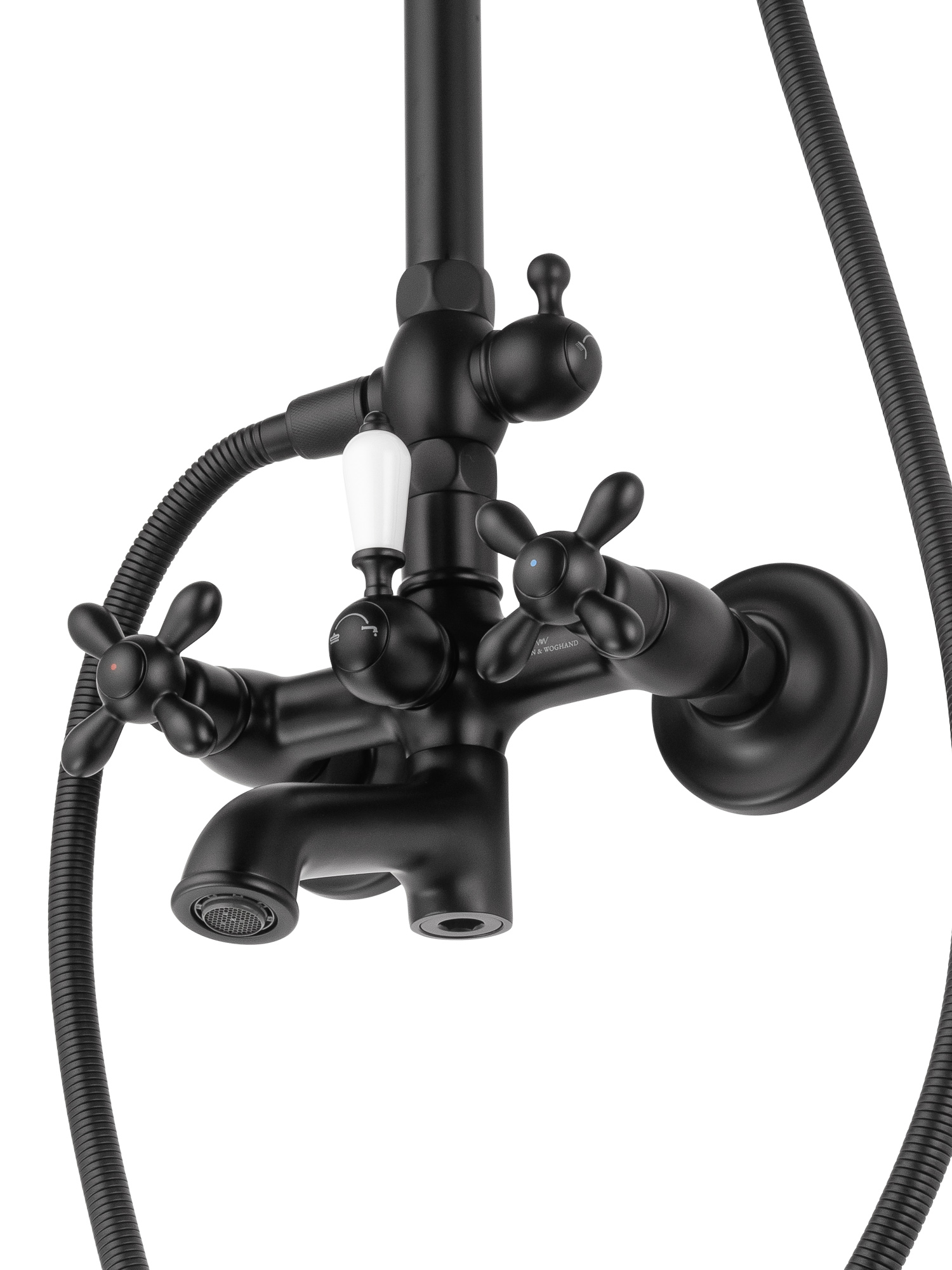 Душевая система WONZON & WOGHAND RETRO, Черный матовый (WW-88739020-MB)