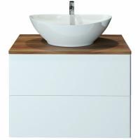 Тумба с раковиной Orange Otto 75 Ot-75TuWOOD+G56 Белая