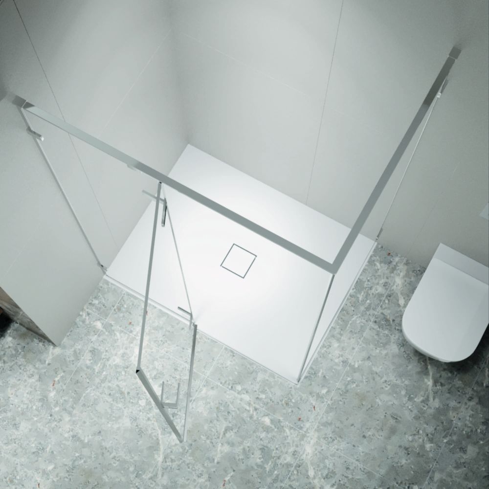 Душевой уголок с распашной дверью на петлях - RGW SV-040 (Прозрачное, 1200x900)