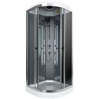 Душевая кабина Arcus AS-101-9 90x90 профиль Хром стекла Серые тонированные Душевая кабина Arcus AS-101-9 90x90 профиль Хром стекла Серые тонированные