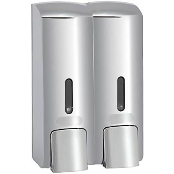 HOTEL  Двойной дозатор жидкого мыла, пластик,мат