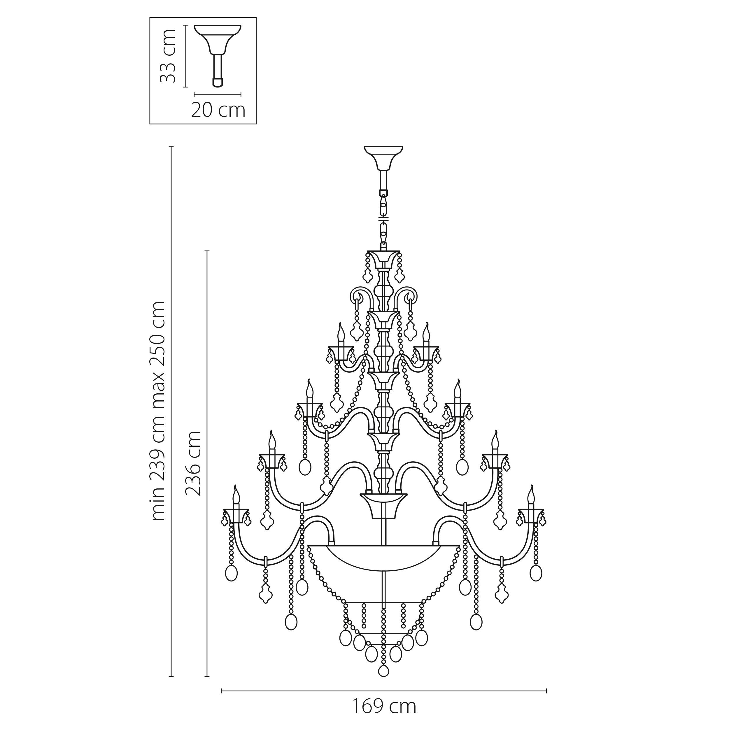 Люстра подвесная Tesoro Lightstar Premium 710572