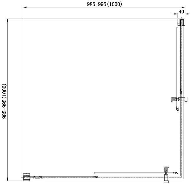 Душевой уголок Aquanet Delta Cube NPE1142 100x100, прозрачное стекло Душевой уголок Aquanet Delta Cube NPE1142 100x100, прозрачное стекло