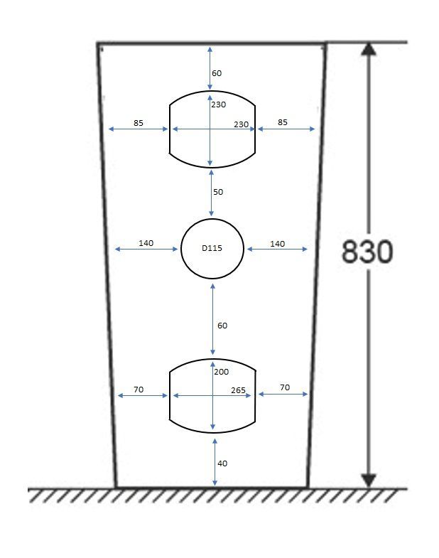 Раковина DORRIS напольная Cerutti SPA  430x360x830