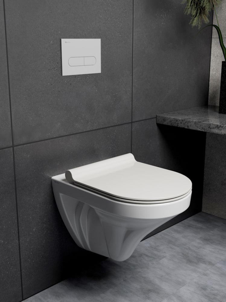 Клавиша смыва Knotlor BIS101WY, белый