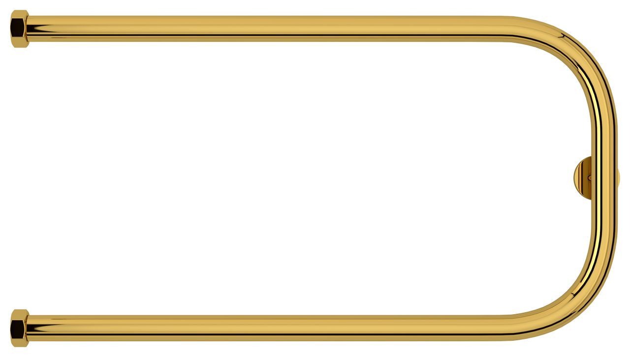 Полотенцесушитель водяной "П-обр.+" 320х650 Н. Г. 1" (Золото)