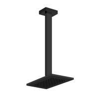 Gessi Rettangolo Верхний душ для потолочного крепления 216x140мм, высота от 115 до 1865мм, цвет: черный