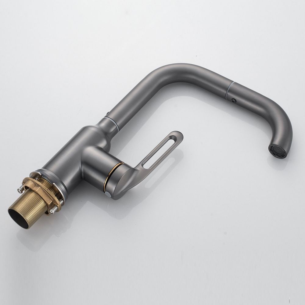 Смеситель для раковины Raffine F201T, оружейная сталь, артикул F201T