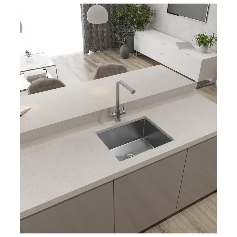 Кухонная мойка GranFest 5344, нержавеющая сталь, артикул 5344 нерж